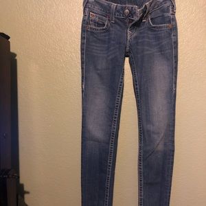 True religion light washed jeans